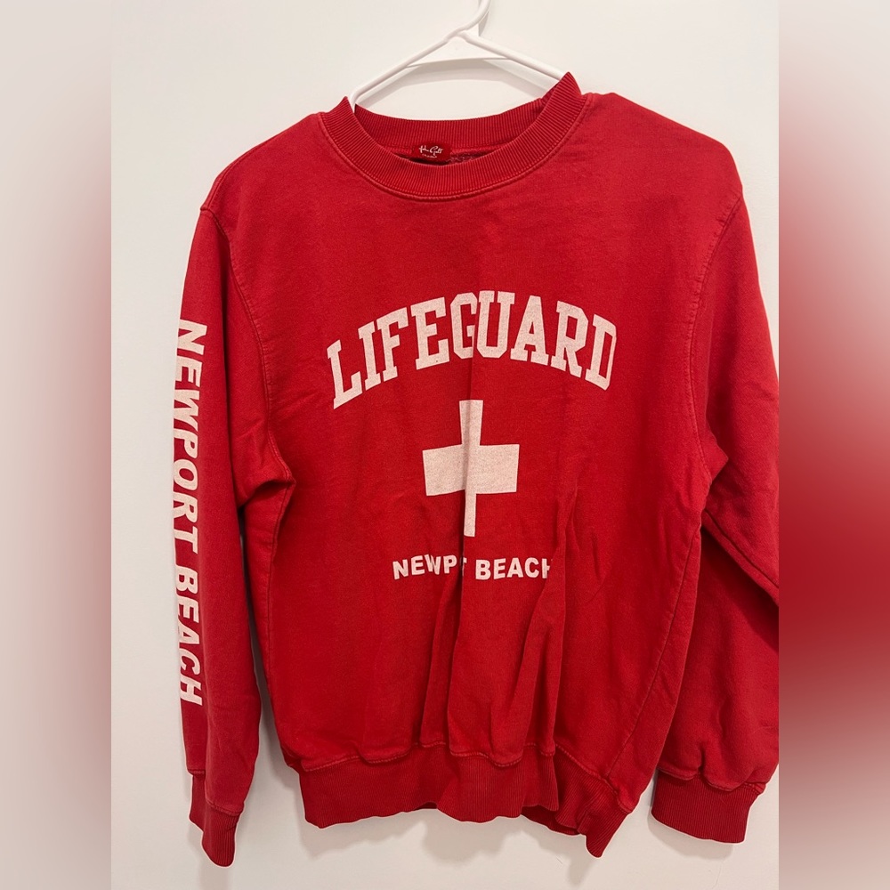 Pacsun red lifeguard sweater